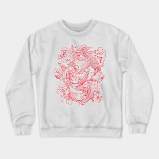 Red Koi - Aesthetic Oriental Koi Fish Gift Crewneck Sweatshirt